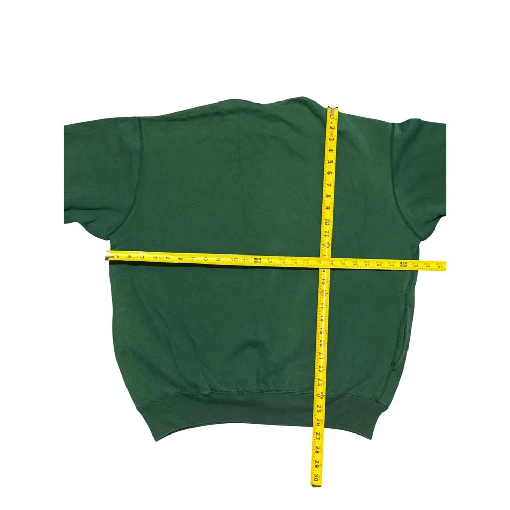 Vintage Polo Ralph Lauren Quarter Zip Sweatshirt Green Crest Patch Mens Large